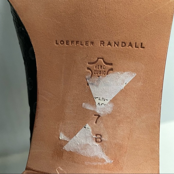 Loeffler Randall Ione Black Laser Cut Perforated Open Toe Ankle Bootie size 7 - Picture 10 of 12